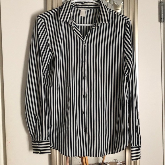 Black & white striped button down from H&M - Picture 1 of 3